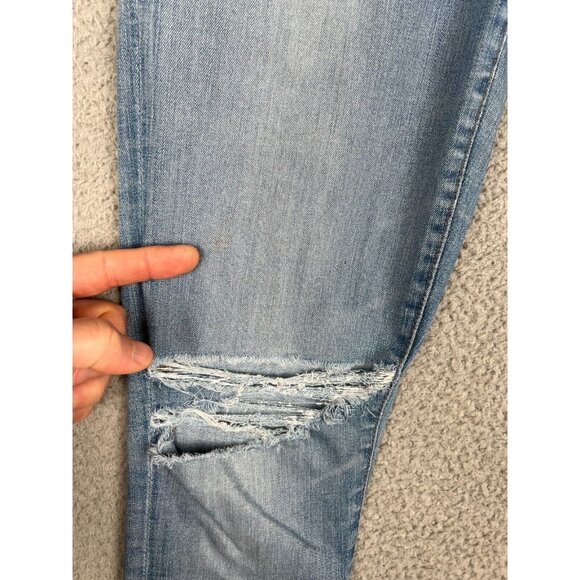 Madewell Womens Jeans 9" High-Rise Skinny 28T (fits 26x32) Blue Denim Stretch - Picture 4 of 12